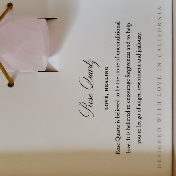 Rose quartz luna norte crystal and necklace set - Picture 3 of 4